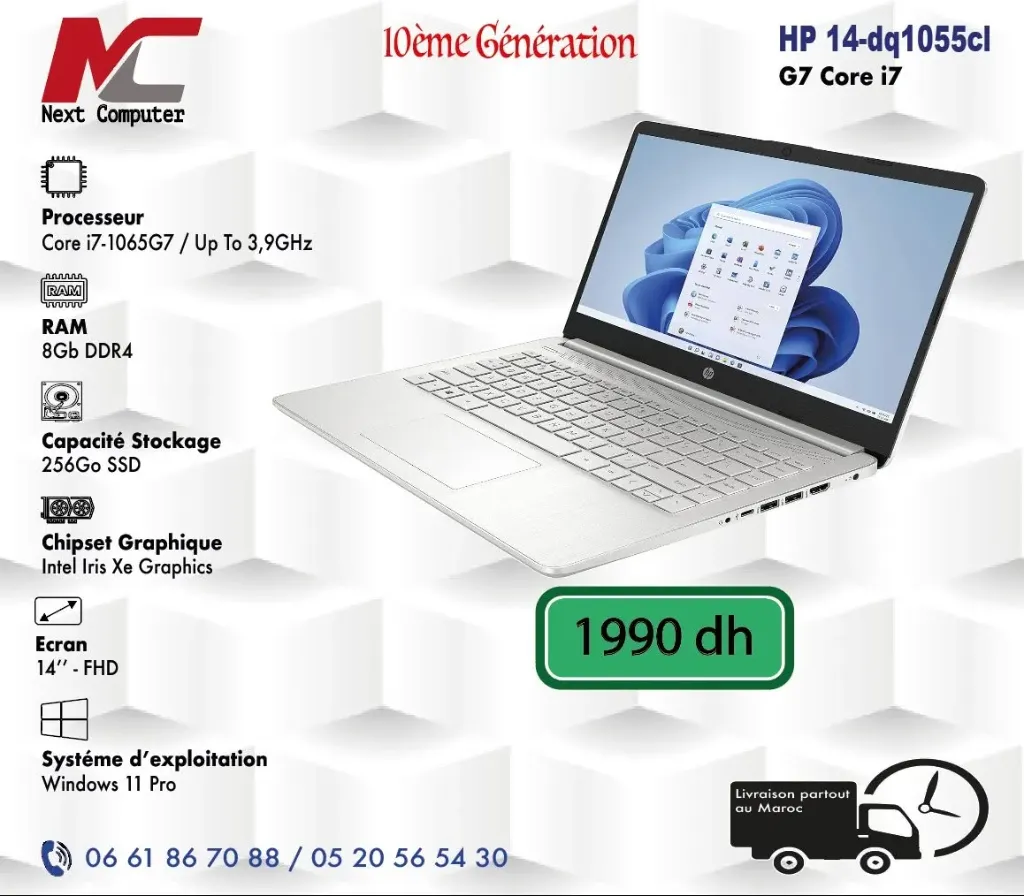 [14-dq1055cl] HP Laptop 14-dq1055cl Core i7