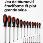Jeu de tournevis cruciforme et plat grande serie